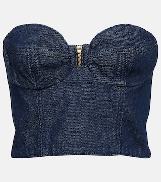 Top bustier de denim | Magda Butrym