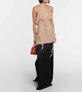 Piet ruffled silk georgette camisole | Khaite