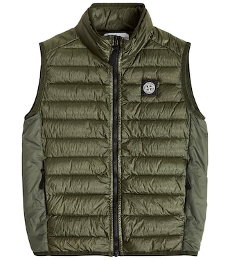 Chaleco de plumas con logo | Stone Island Junior