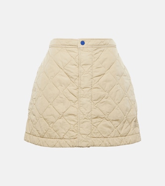 Mini-jupe matelassée taille haute | Burberry