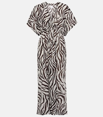Abito midi Dorotea con stampa zebrata | Max Mara