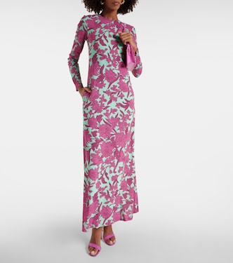 Swing printed maxi dress | La DoubleJ
