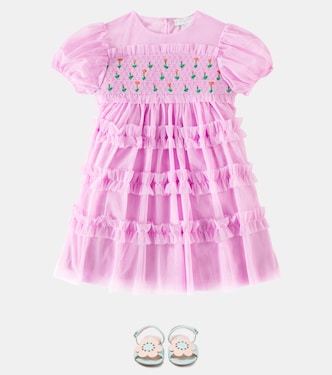 Abito in tulle a balze | Stella McCartney Kids