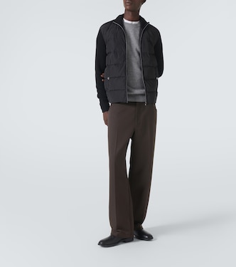 Chaqueta de plumas con ribete de lana | Herno