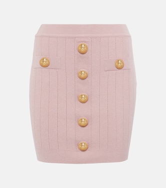 Minifalda de punto de tiro alto | Balmain