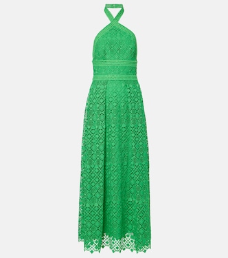 Abito midi con scollo all’americana | Elie Saab