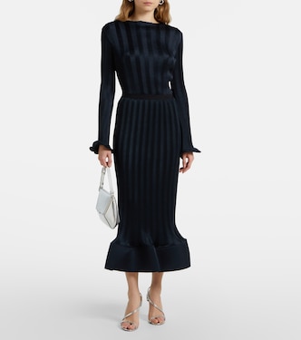 Gonna midi Hollis in maglia con volant | Simkhai