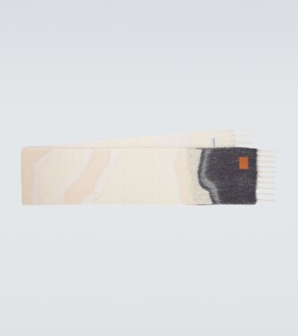 Sciarpa in misto lana con frange | Loewe
