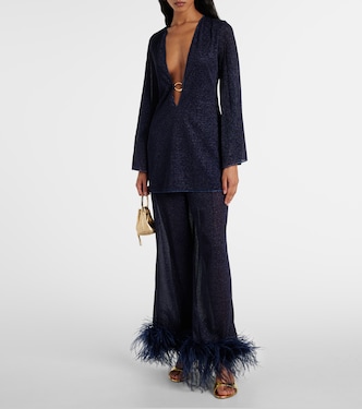 Lumière O Chain lamé minidress | Oséree