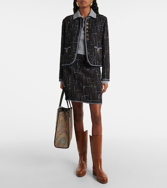 Minifalda de tweed de mezcla de algodón | Etro
