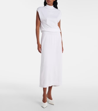 Abito midi Column in cotone | Alaïa