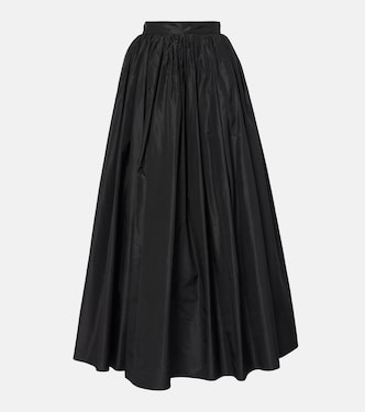 Falda larga de seda fruncida | Dolce&Gabbana