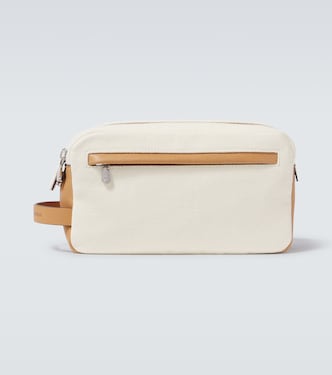 Kosmetiketui aus Canvas mit Leder | Brunello Cucinelli