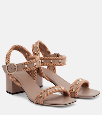 Sandales Rockstud Torchon 60 en cuir | Valentino Garavani