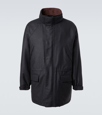 Manteau matelassé en laine | Auralee