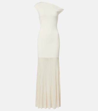 One-Shoulder-Maxikleid Indigo | SIR