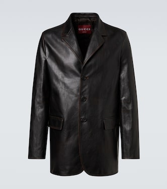 Leather blazer | Gucci