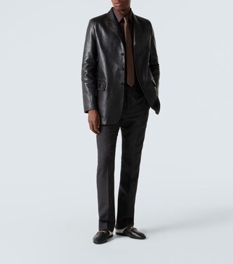 Blazer en cuir | Gucci