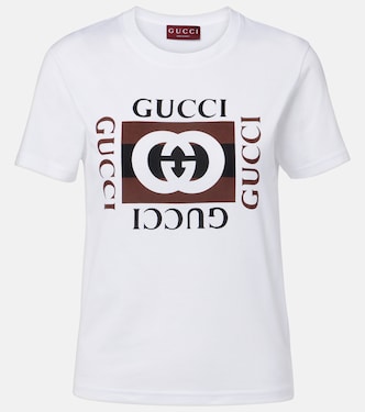 Interlocking G printed cotton T-shirt | Gucci