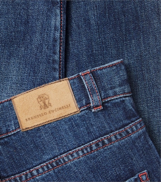 Jeans regular a vita media | Brunello Cucinelli Kids