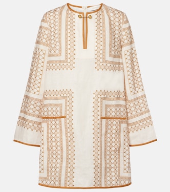 Printed linen tunic | Zimmermann