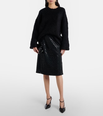 Sparkling Statement sequined midi skirt  | Dorothee Schumacher