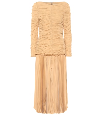 Abito midi Nanna in georgette di seta | Khaite