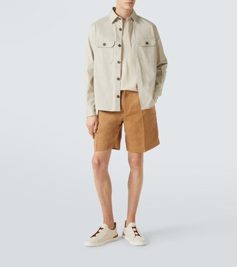 Triple Stitch leather sneakers | Zegna