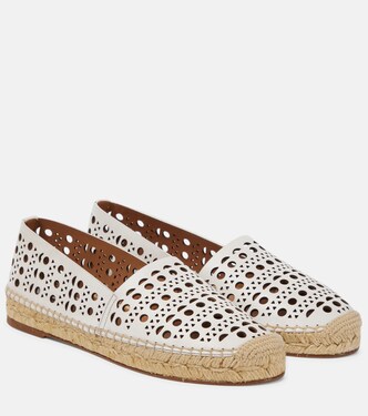 Laser-cut leather espadrilles | Alaïa