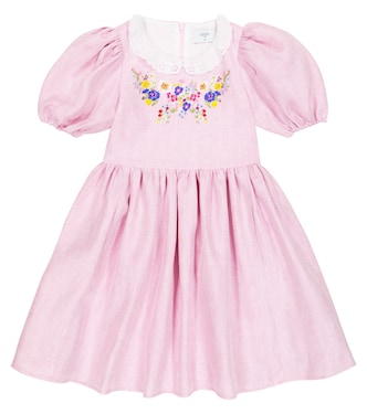 Besticktes Kleid aus Leinen | Paade Mode