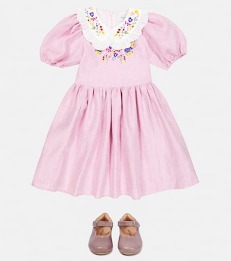 Besticktes Kleid aus Leinen | Paade Mode