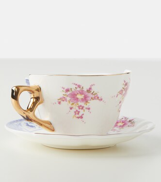 Hybrid Zenobia teacup and saucer set | Seletti