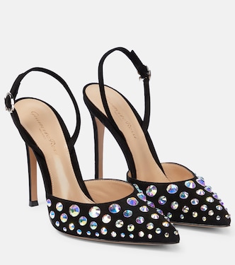 Spectra embellished slingback pumps | Gianvito Rossi
