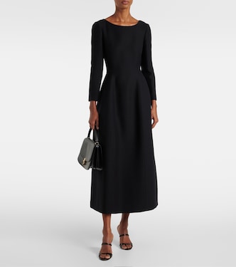 Abito midi Lilibet in lana e seta | The Row