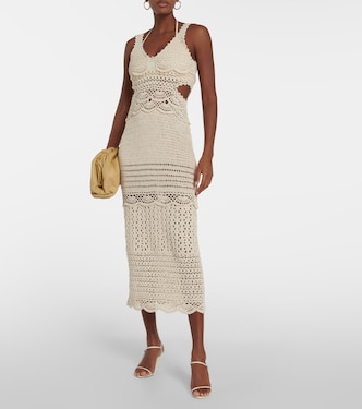 Cory crocheted cotton-blend midi dress | Simkhai