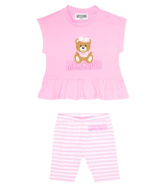 Baby - T-shirt e leggings in misto cotone | Moschino Kids