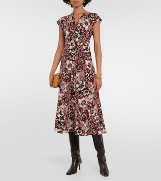 Bedrucktes Midikleid Affetto aus Seide | 'S Max Mara