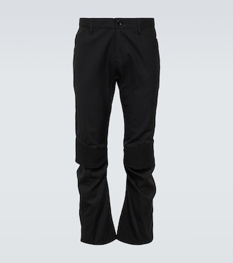 Pantalones de lana virgen a rayas | Junya Watanabe