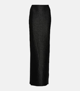 Mid-rise cotton-blend maxi skirt | Tom Ford