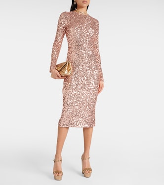 Vestido midi con lentejuelas | Dolce&Gabbana