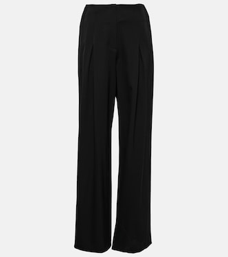 Weite High-Rise-Hose Faye aus Wolle | Fforme