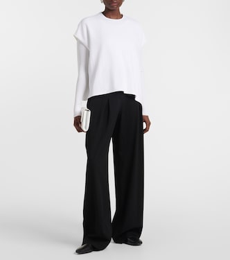 Weite High-Rise-Hose Faye aus Wolle | Fforme