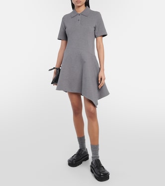 Vestido corto de punto asimétrico | JW Anderson
