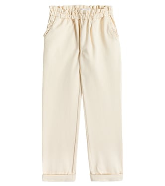 Pantaloni Celeste in cotone | C'era Una Volta
