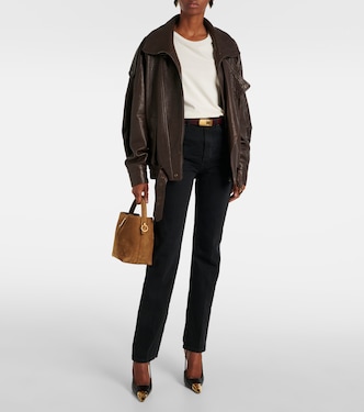 T-shirt in jersey di misto cotone | Saint Laurent