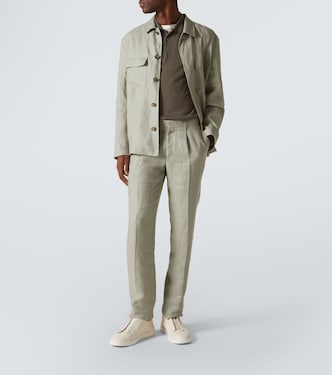 Pantalon chino en lin | Lardini