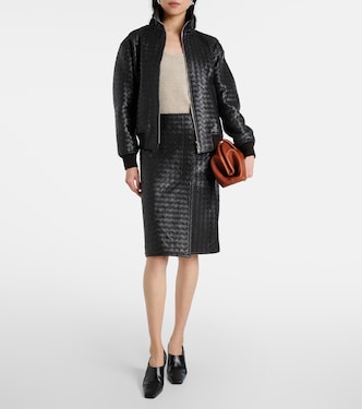 Giacca in pelle Intrecciato | Bottega Veneta