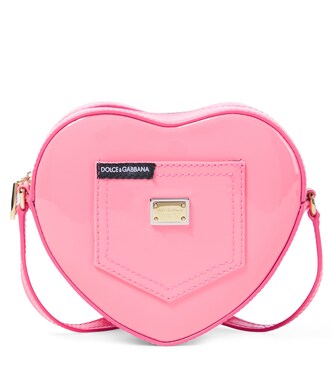Heart leather crossbody bag | Dolce&Gabbana Kids