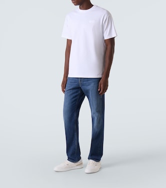 4G suede-trimmed leather sneakers | Givenchy