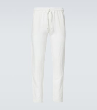 Linen straight pants | Fedeli